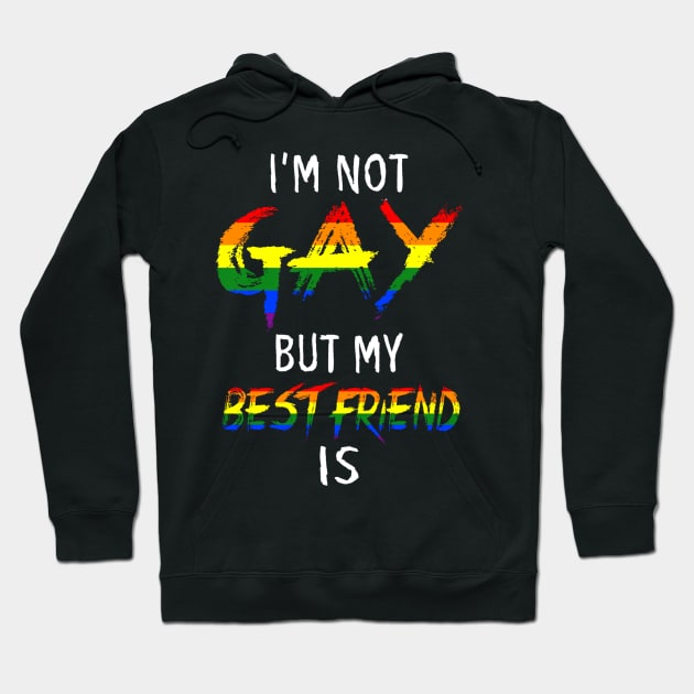 I'm not gay but my best friend is Tshirt LGBT Hoodie by irannooy